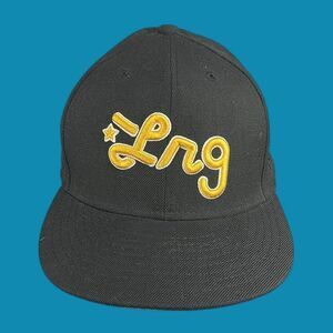 LRG Tru Heads Fitted Baseball Hat Black New Era Size 7 3/8